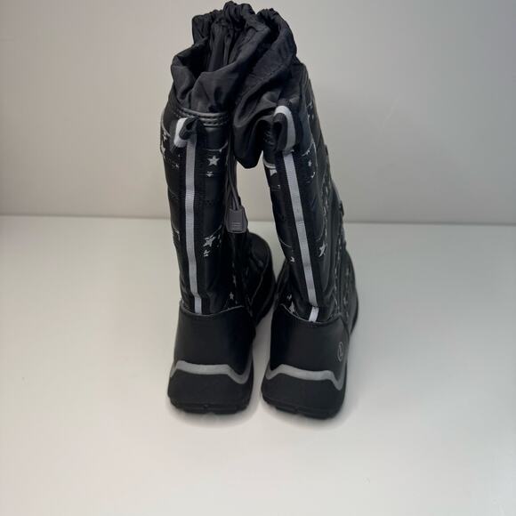 Lands End Girls Snowflake Insulated Snow Boots Waterproof Winter Youth Size 2 - Picture 3 of 9